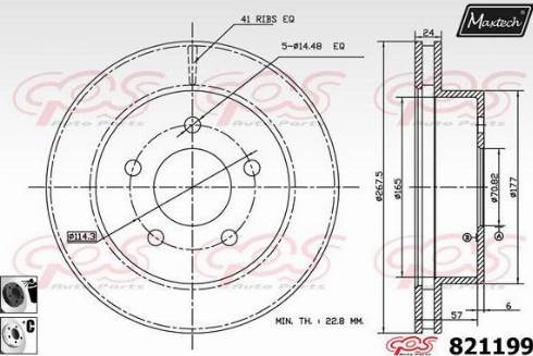 Maxtech 821199.B060 - Kočioni disk www.molydon.hr