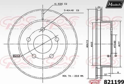 Maxtech 821199.A000 - Kočioni disk www.molydon.hr