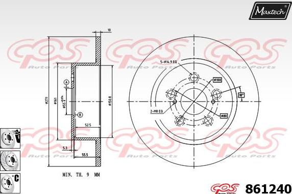 Maxtech 865265 - Kočioni disk www.molydon.hr