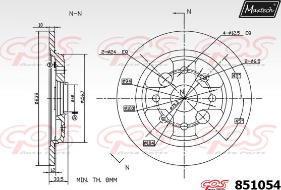 Maxtech 821183 - Kočioni disk www.molydon.hr