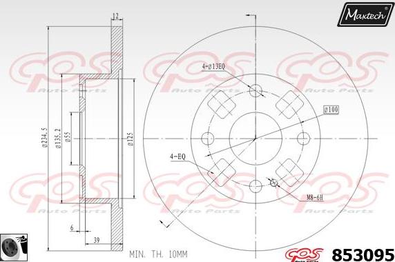 Maxtech 821187 - Kočioni disk www.molydon.hr