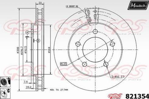 Maxtech 821354.6060 - Kočioni disk www.molydon.hr