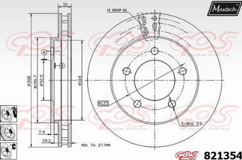 Maxtech 821354.6880 - Kočioni disk www.molydon.hr