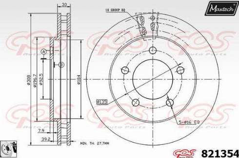 Maxtech 821354.0080 - Kočioni disk www.molydon.hr