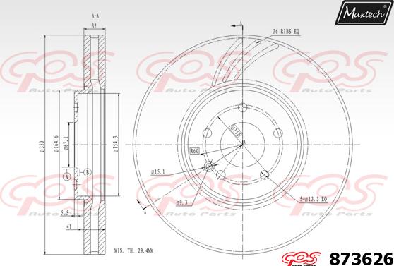 Maxtech 821258 - Kočioni disk www.molydon.hr