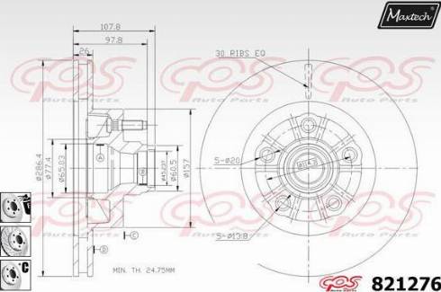 Maxtech 821276.6980 - Kočioni disk www.molydon.hr