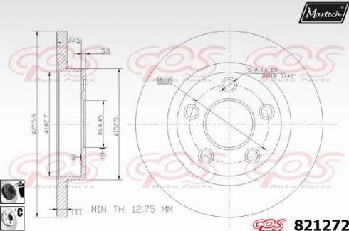 Maxtech 821272.6060 - Kočioni disk www.molydon.hr