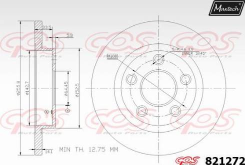 Maxtech 821272.0000 - Kočioni disk www.molydon.hr