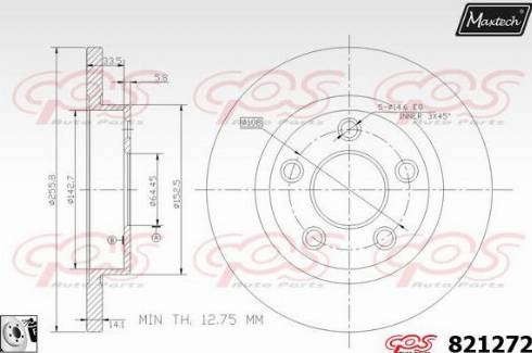 Maxtech 821272.0080 - Kočioni disk www.molydon.hr