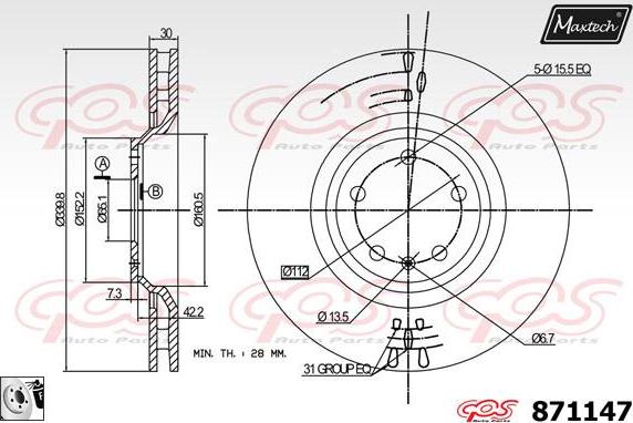 Maxtech 828008 - Bubanj kočnica www.molydon.hr