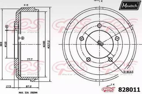 Maxtech 828011.0000 - Bubanj kočnica www.molydon.hr