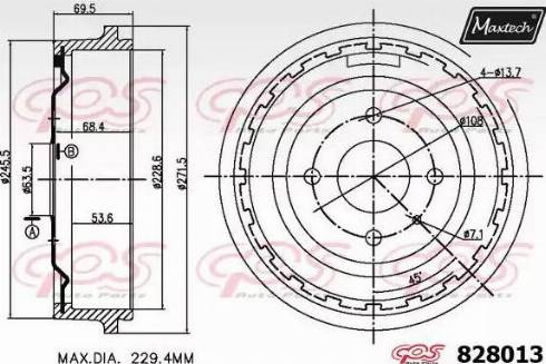 Maxtech 828013.0000 - Bubanj kočnica www.molydon.hr