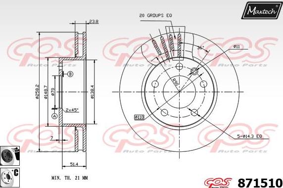 Maxtech 828012 - Bubanj kočnica www.molydon.hr