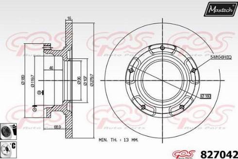 Maxtech 827042.6060 - Kočioni disk www.molydon.hr