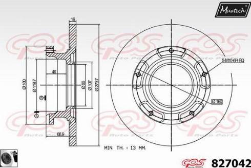 Maxtech 827042.0060 - Kočioni disk www.molydon.hr