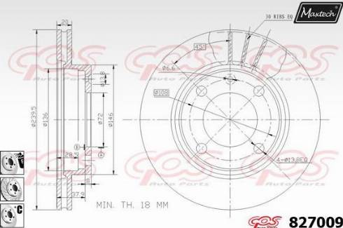 Maxtech 827009.6980 - Kočioni disk www.molydon.hr