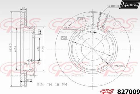 Maxtech 827009.0000 - Kočioni disk www.molydon.hr