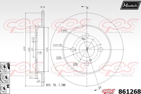 Maxtech 827004 - Kočioni disk www.molydon.hr