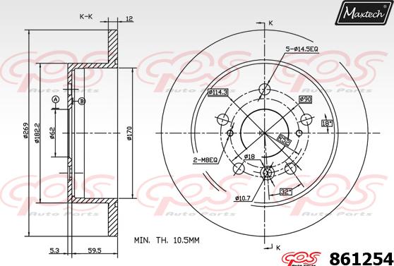 Maxtech 827001 - Kočioni disk www.molydon.hr