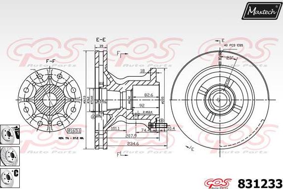 Maxtech 827015 - Kočioni disk www.molydon.hr