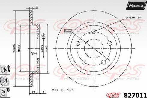 Maxtech 827011.6880 - Kočioni disk www.molydon.hr