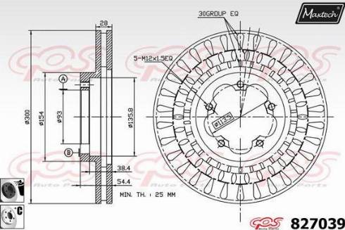 Maxtech 827039.6060 - Kočioni disk www.molydon.hr