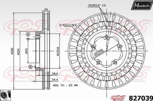 Maxtech 827039.0060 - Kočioni disk www.molydon.hr