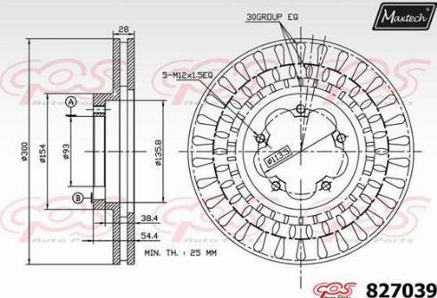 Maxtech 827039.0000 - Kočioni disk www.molydon.hr