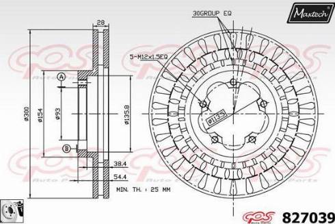 Maxtech 827039.0080 - Kočioni disk www.molydon.hr