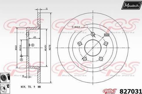 Maxtech 827031.6060 - Kočioni disk www.molydon.hr