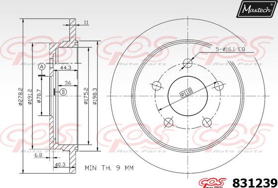 Maxtech 827038 - Kočioni disk www.molydon.hr