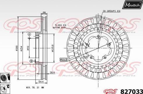 Maxtech 827033.6060 - Kočioni disk www.molydon.hr