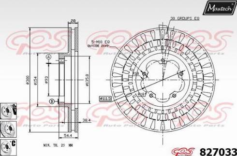 Maxtech 827033.6880 - Kočioni disk www.molydon.hr