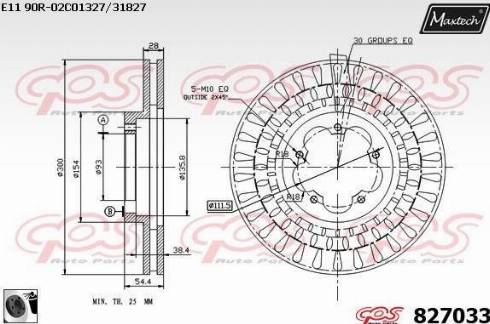 Maxtech 827033.0060 - Kočioni disk www.molydon.hr