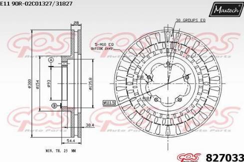 Maxtech 827033.0000 - Kočioni disk www.molydon.hr