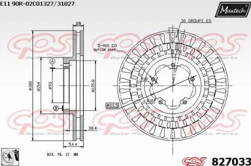 Maxtech 827033.0080 - Kočioni disk www.molydon.hr