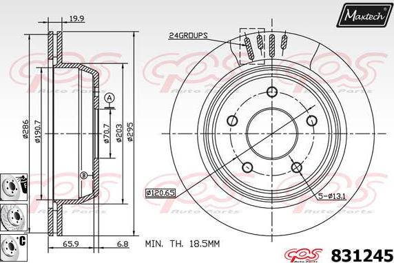 Maxtech 827024 - Kočioni disk www.molydon.hr