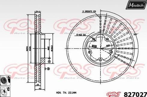 Maxtech 827027.6060 - Kočioni disk www.molydon.hr