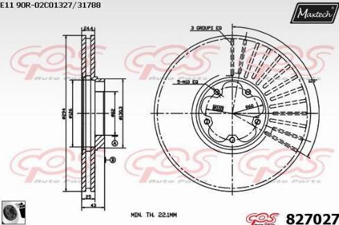 Maxtech 827027.0060 - Kočioni disk www.molydon.hr