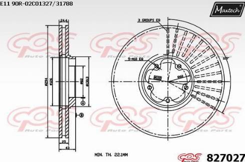 Maxtech 827027.0000 - Kočioni disk www.molydon.hr