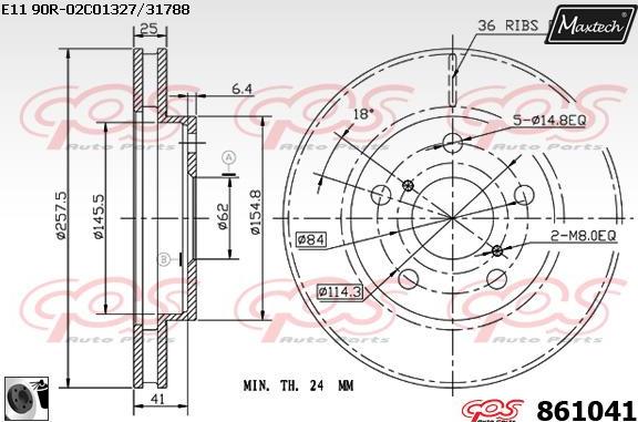 Maxtech 875649 - Kočioni disk www.molydon.hr