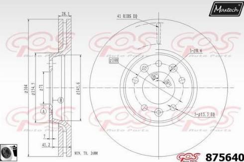 Maxtech 875640.0060 - Kočioni disk www.molydon.hr