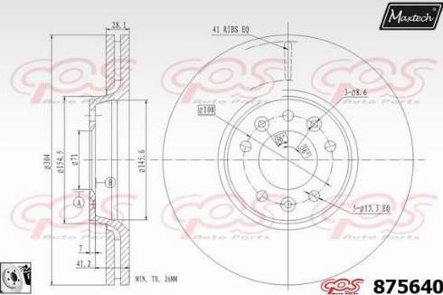 Maxtech 875640.0080 - Kočioni disk www.molydon.hr