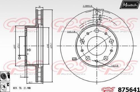 Maxtech 875641.6060 - Kočioni disk www.molydon.hr