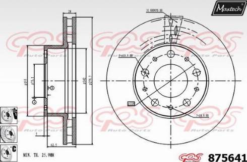 Maxtech 875641.6980 - Kočioni disk www.molydon.hr