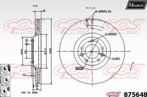 Maxtech 875648.6980 - Kočioni disk www.molydon.hr