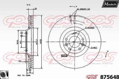 Maxtech 875648.0060 - Kočioni disk www.molydon.hr