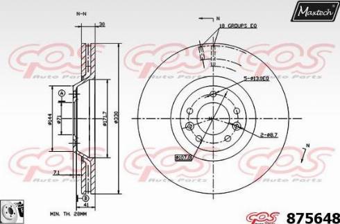 Maxtech 875648.0080 - Kočioni disk www.molydon.hr