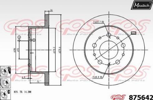 Maxtech 875642.6980 - Kočioni disk www.molydon.hr