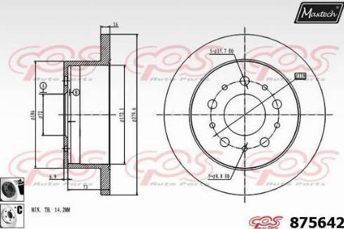 Maxtech 875642.6060 - Kočioni disk www.molydon.hr